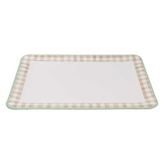 9" x 13" & White Gingham Paper Trays